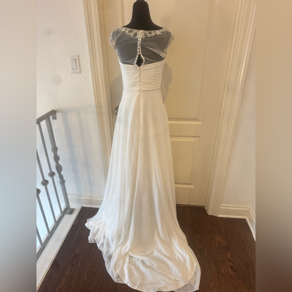 NWT Azazie Sz 4 Kamora Ivory Wedding Dress #AZ411452 - Picture 6 of 12